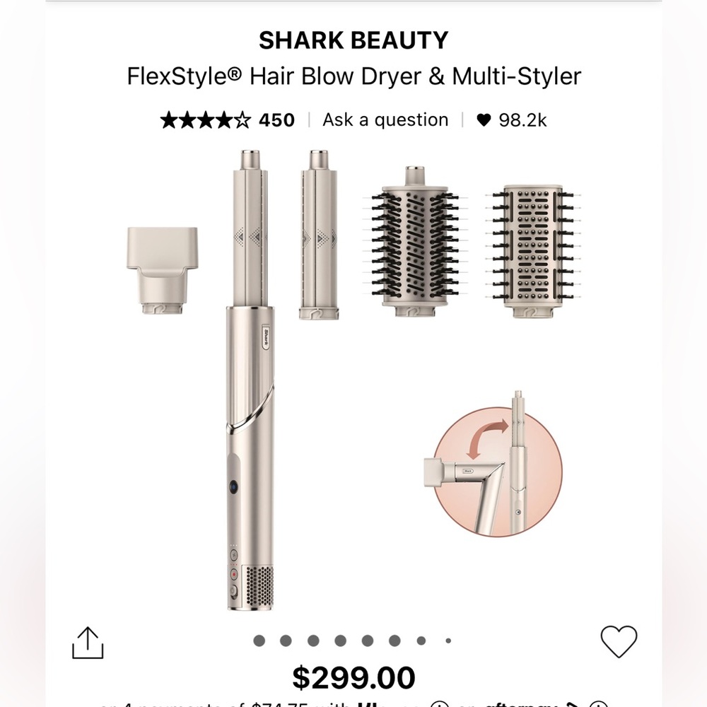 Hair Blow Dryer & Multi-Styler - Silver